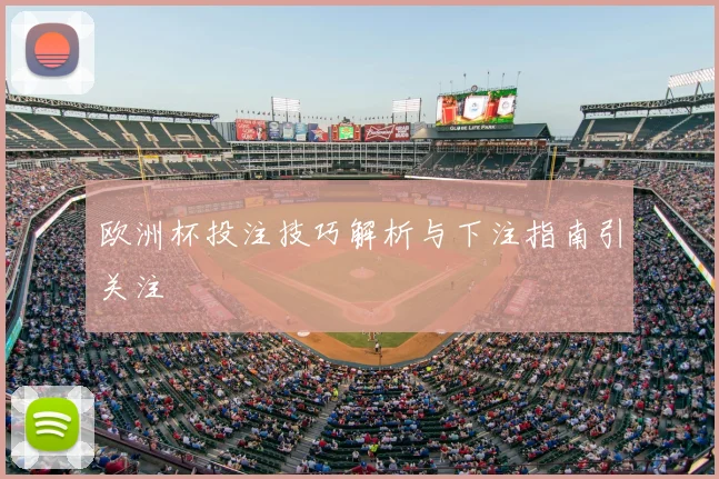 欧洲杯投注技巧解析与下注指南引关注